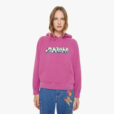 Mother The Square Hoodie Puff Piece In Pink