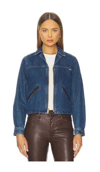 Mother The Steer Clear Jacket In Blue