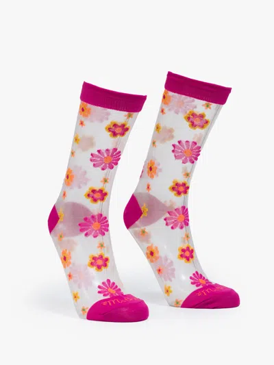 Mother The Step Up Garden Socks In White