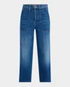 Mother The Stitch Up Maven Hover High Rise Jeans In Nip It In The Bud