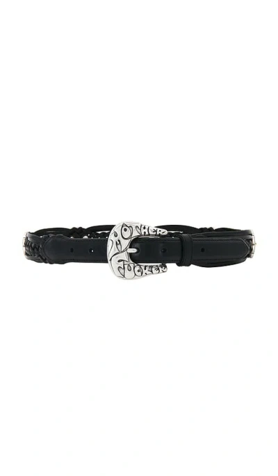 Mother The Stone Weaver Belt In Black