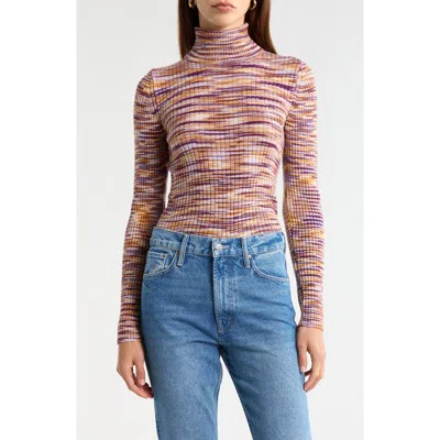 Mother The Street Collar Pulling Strings Wool Blend Sweater In Multi