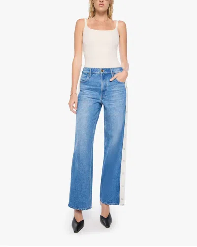Mother The Striped Resealable Skimp In Blue