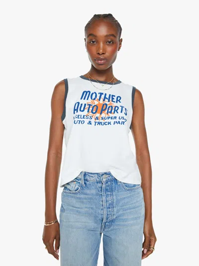 Mother The Strong And Silent Type Auto Parts T-shirt In Blue - Size X-large