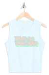 Mother The Strong And Silent Type Pastel T-shirt In Blue