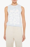 Mother The Strong And Silent Tank Top In Merci Merci