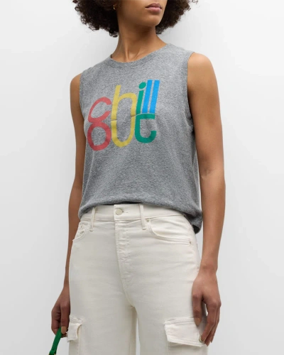 Mother The Strong And Silent Type Muscle Tee In Chill Out Cho
