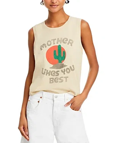 Mother The Strong And Silent Type Muscle Tee In  Likes You