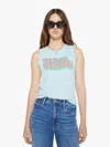 Mother The Strong And Silent Type Tank Top In Blue