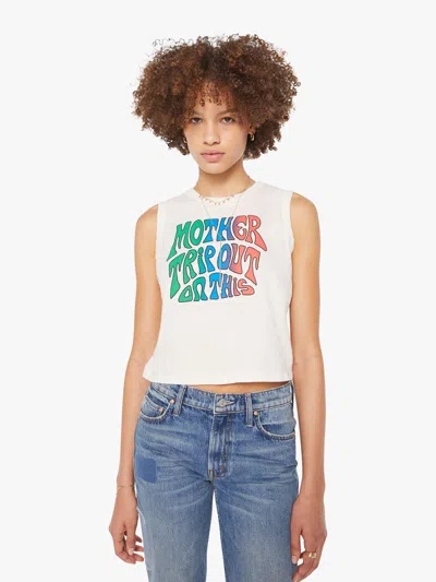 Mother The Strong And Silent Type Trip Out On This T-shirt In White - Size Small