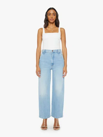 Mother The Stud Finder Flood Ivy League Cowboy Jeans In Blue