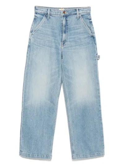 Mother The Stud Finder Flood Jeans In Blue