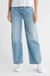 Mother The Stud Finder Flood Jeans In Blue