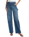 Mother Womens Different Strokes The Maven Sneak Straight-leg Mid-rise Jeans In Blue