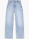 Mother High Waist Spinner Skimp Baggy Wide-leg Jeans In Blue