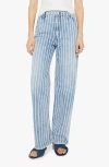 Mother High Waist Spinner Skimp Baggy Wide-leg Jeans