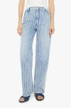 Mother High Waist Spinner Skimp Baggy Wide-leg Jeans In I Like That For You