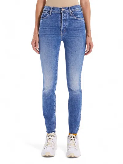 Mother The Stunner Ankle Fray Jean In Crate Digger In Multi