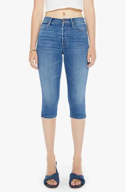 MOTHER MOTHER THE STUNNER BUNNY SNIP CAPRI JEANS