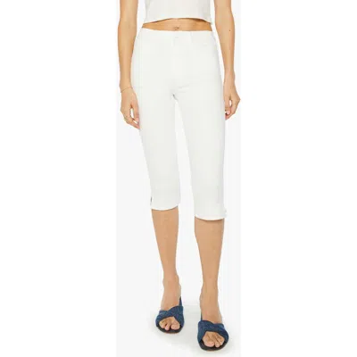Mother The Stunner Bunny Snip High Waist Zip Hem Capri Jeans In Fairest Of Them All