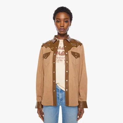 Mother The Sueded Honey Biscute Shirt In Multi