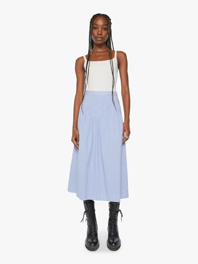 Mother The Sunday Stroll Skirt Chalet Stripe In Blue