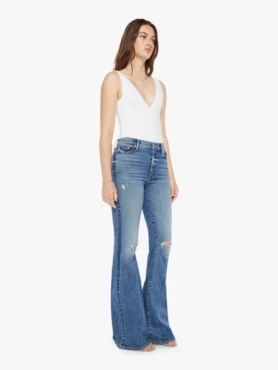 Mother The Super Cruiser Going In Circles Jeans In Blue