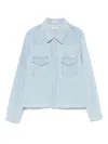 MOTHER MOTHER THE SUPER EX'S CROP FRAY SHIRT