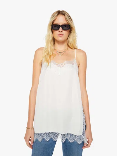 Mother The Sweettalker Lace Trim Camisole In White