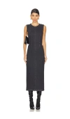Mother The Swerve Dress Up In Smoke Sweater In Black