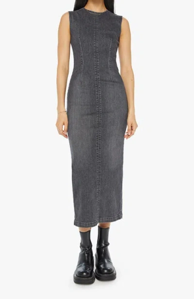 Mother The Swerve Dress Up In Smoke Sweater In Black