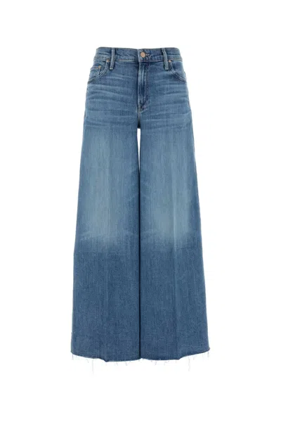 Mother Stretch Denim The Swisher Wide Leg Jeans