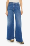 Mother The Roller Fray Frayed Mid-rise Wide-leg Jeans In Punch Buggy