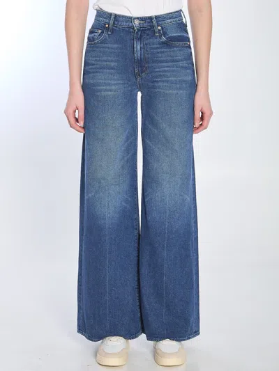 MOTHER THE SWISHER SNEAK FRAY JEANS