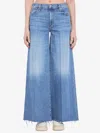 Mother The Weekender Fray Punk Charming Flare Jean In Blue