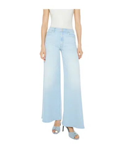 Mother The Swisher Sneak Jeans In Blue