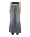 Mother The Swisher Sneak Off The Beaten Path Jeans In Black