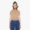 Mother Chloe Fineman X The Tailspin Landing Strip Shirt In Brown