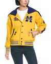 Mother The Team Spirit Wool-blend Coat In Yellow