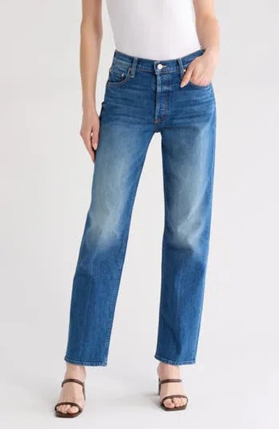 Mother The Thrasher Skimp High Waist Straight Leg Jeans In Its A Small World