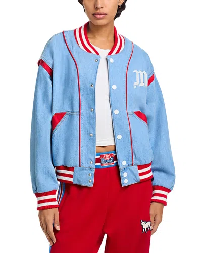 Mother The Three Strikes Jacket In Blue