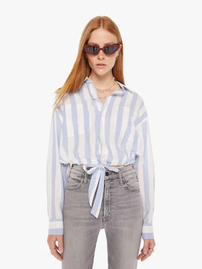 Mother The Tied Up In Knots Striped Shirt In Blue