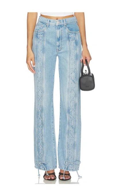 Mother The Tied Up Maven Sneak Jeans In Care Less