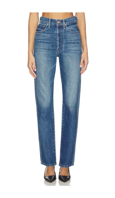 Mother The Tippy Top Utensil Sneak Jeans In Blue