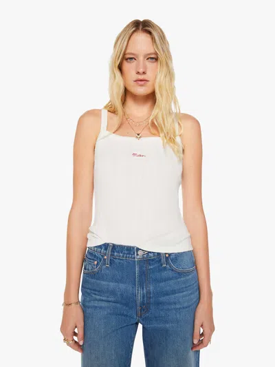 Mother The Tny Weeny Tank Top Whisper In White
