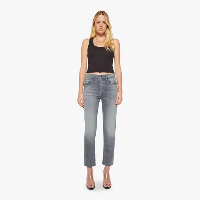 Mother The Tomcat Ankle All Nighter Jeans In Gray
