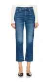 Mother The Hustler Ankle Jeans In Blue
