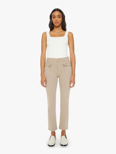 Mother The Tomcat Ankle Farmers Jeans In Nude