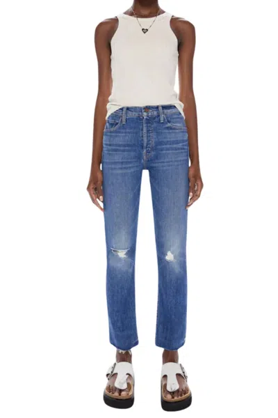 Mother The Tomcat Ankle Fray Jeans In Globe Trotter In Multi