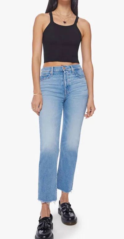 Mother The Tomcat Ankle Fray Jeans In Kitty Corner In Multi